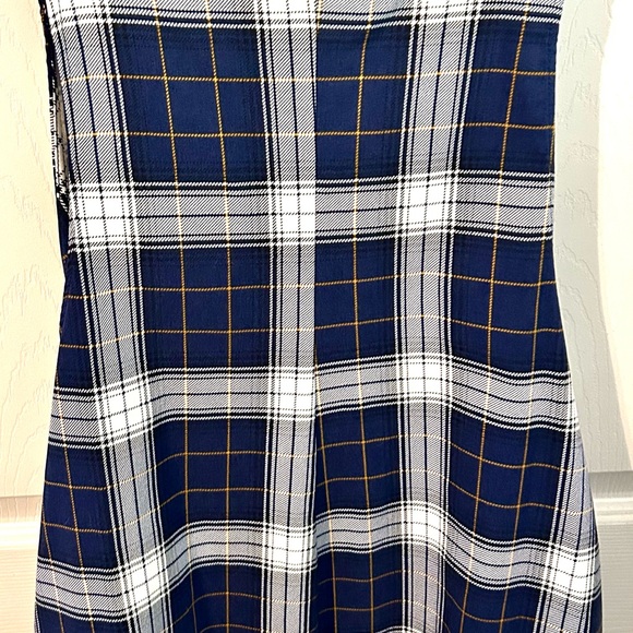 (NWOT) Forever 21 Blue and Yellow Plaid Dress - Picture 3 of 6